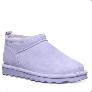 BearPaw Light purple/grey Shorty Ankle Boots with Cream Lining